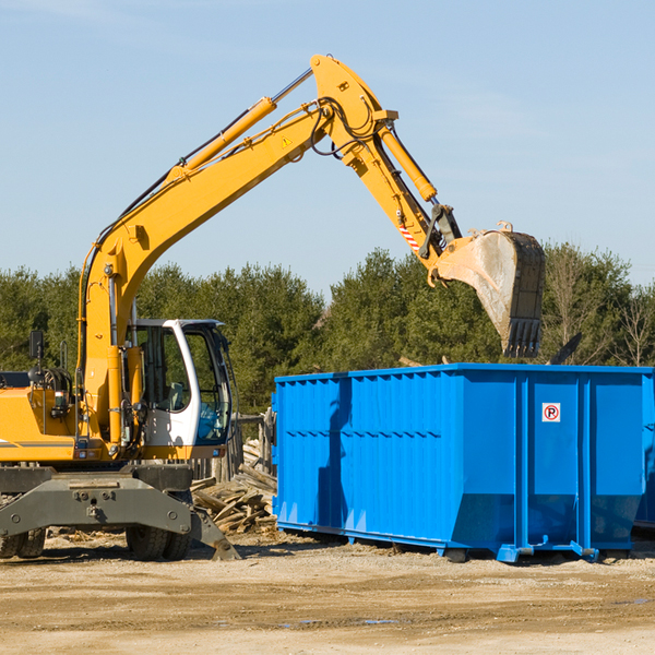 are there any restrictions on where a residential dumpster can be placed in Lee OH